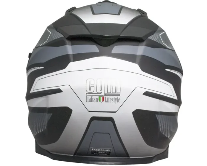 Casco Integrale per Moto Cross con Frontino CGM Forward 606G Titanium Opaco Varie Misure - immagine 2