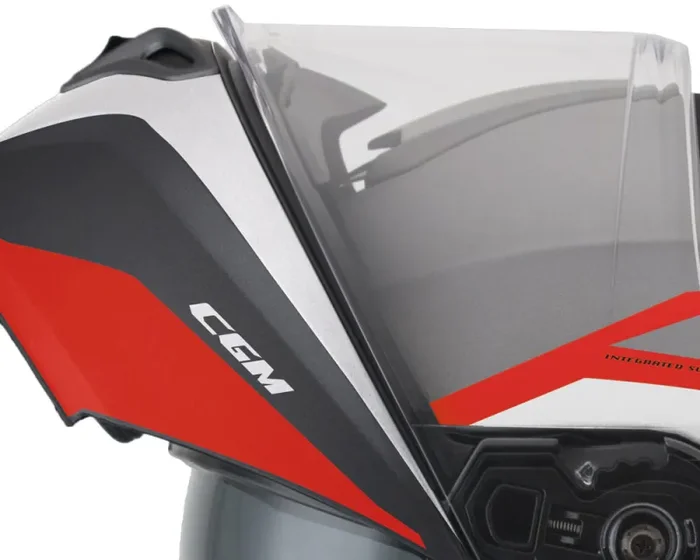 Casco Integrale per Scooter Visiera Lunga CGM Dresda 508G Rosso Opaco Varie Misure - immagine 3