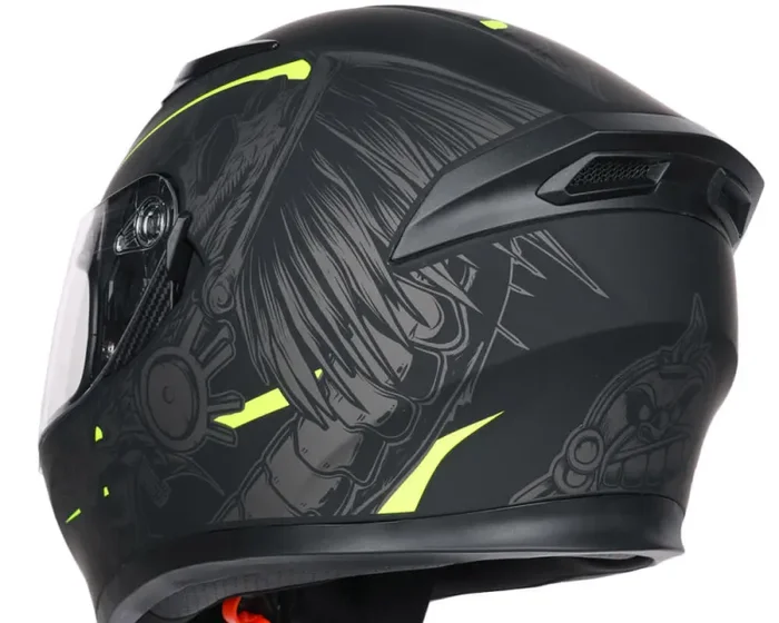 Casco Integrale per Scooter Visiera Lunga CGM Indian 316S Giallo Fluo Opaco Varie Misure - immagine 3
