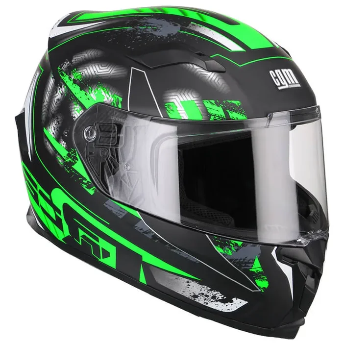 Casco Integrale per Scooter Visiera Lunga CGM Jerez 307G Verde Fluo Opaco Varie Misure Online