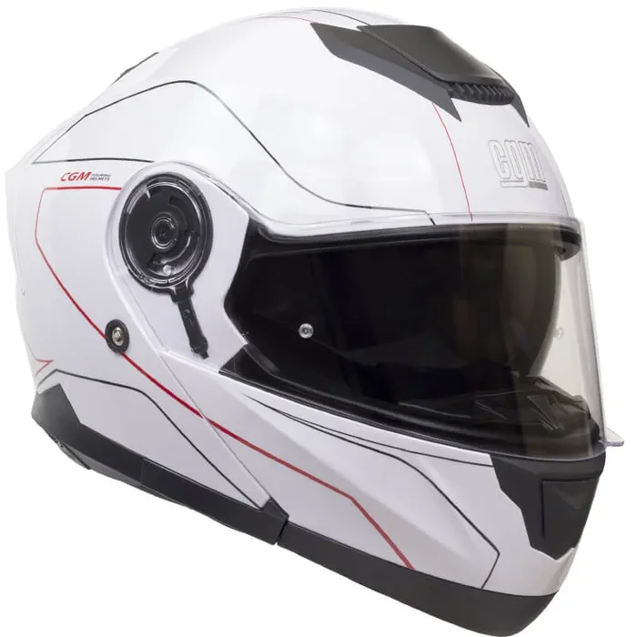 Casco Integrale per Scooter Visiera Lunga CGM Kyoto 506G Bianco Varie Misure