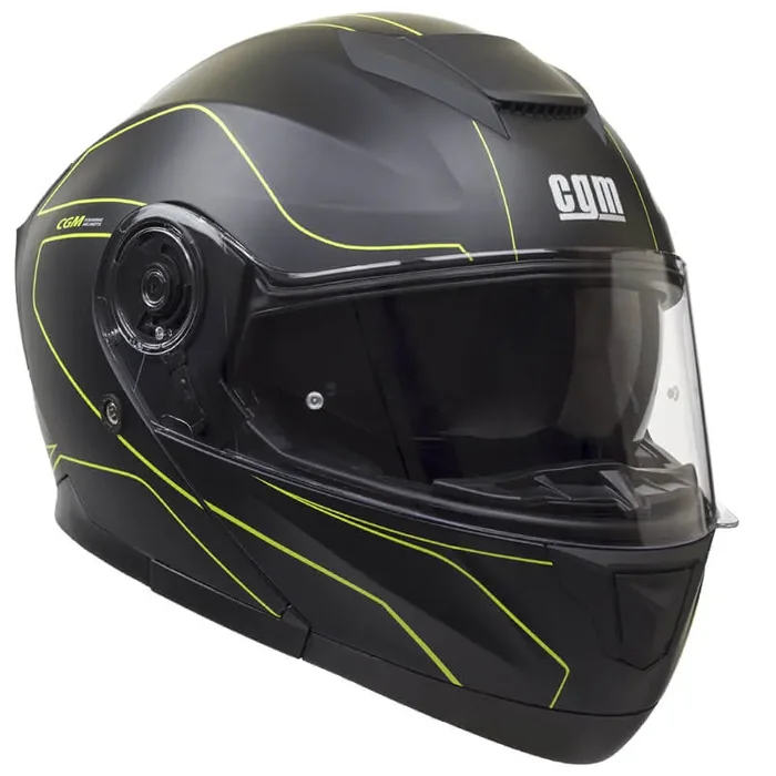 Casco Integrale per Scooter Visiera Lunga CGM Kyoto 506G Nero Opaco Varie Misure