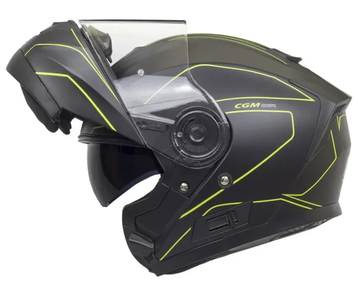 Casco Integrale per Scooter Visiera Lunga CGM Kyoto 506G Nero Opaco Varie Misure - immagine 2