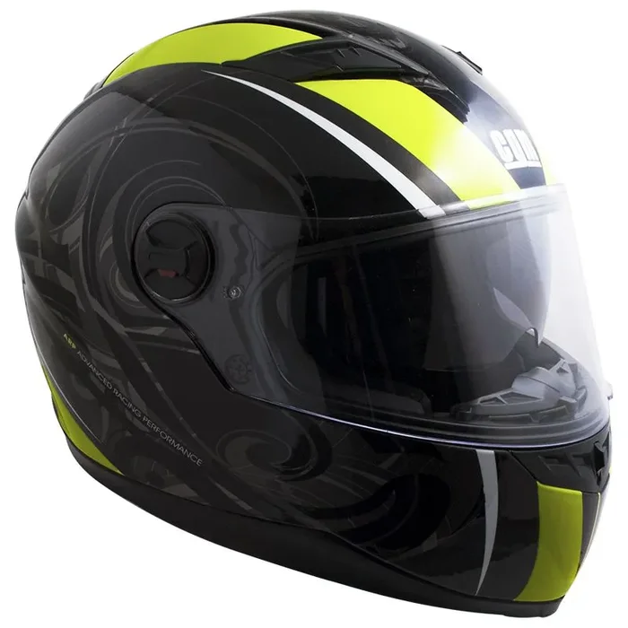 Casco Integrale per Scooter Visiera Lunga CGM Los Angeles 308G Giallo Fluo Varie Misure
