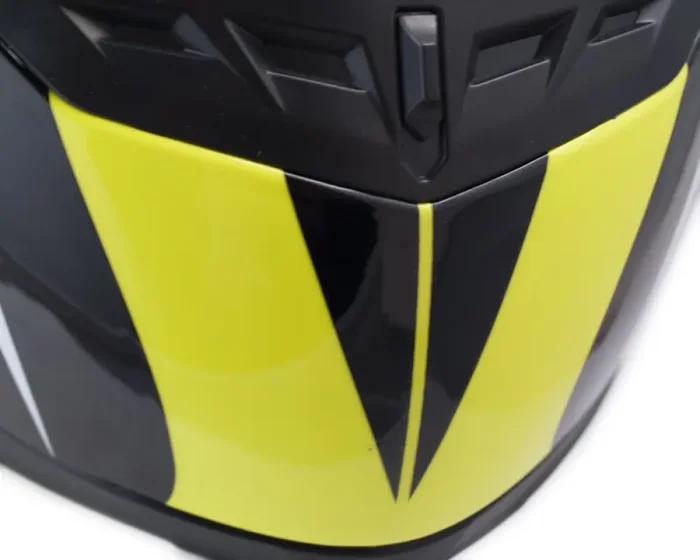 Casco Integrale per Scooter Visiera Lunga CGM Los Angeles 308G Giallo Fluo Varie Misure - immagine 3