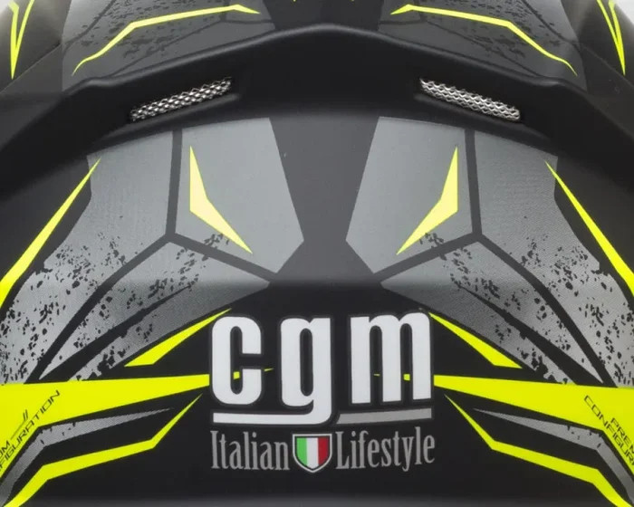 Casco Integrale per Scooter Visiera Lunga CGM Montegi 301S Giallo Fluo Opaco Varie Misure Saldi - immagine 3