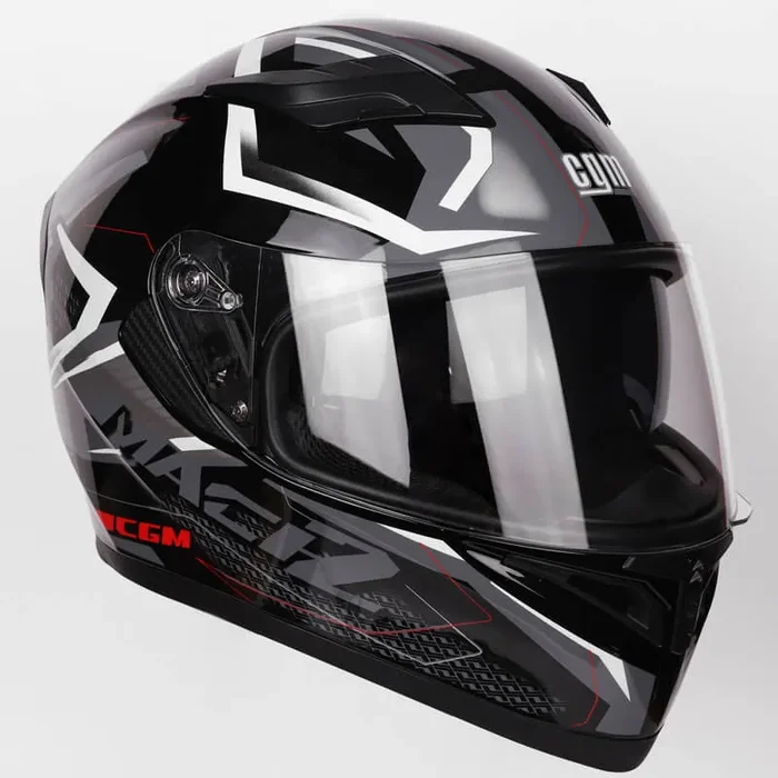 Casco Integrale per Scooter Visiera Lunga CGM Tampere Mach 2 316G Nero Varie Misure