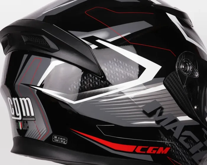 Casco Integrale per Scooter Visiera Lunga CGM Tampere Mach 2 316G Nero Varie Misure - immagine 2
