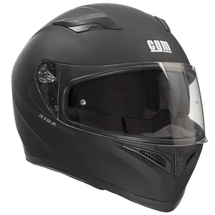 Casco Integrale per Scooter Visiera Lunga CGM Tampere Mono 316A Nero Opaco Varie Misure