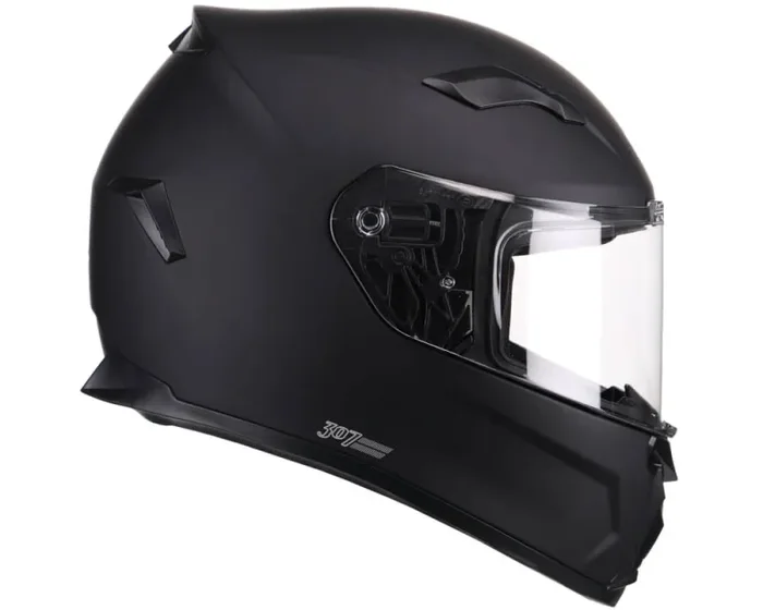 Casco Integrale per Scooter Visiera Lunga CGM Valencia 307A Nero Opaco Varie Misure - immagine 2