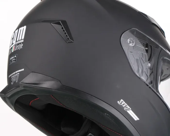 Casco Integrale per Scooter Visiera Lunga CGM Valencia 307A Nero Opaco Varie Misure - immagine 3