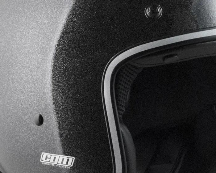Casco Jet per Scooter CGM Diamond 170Y Nero Glitter Varie Misure - immagine 3