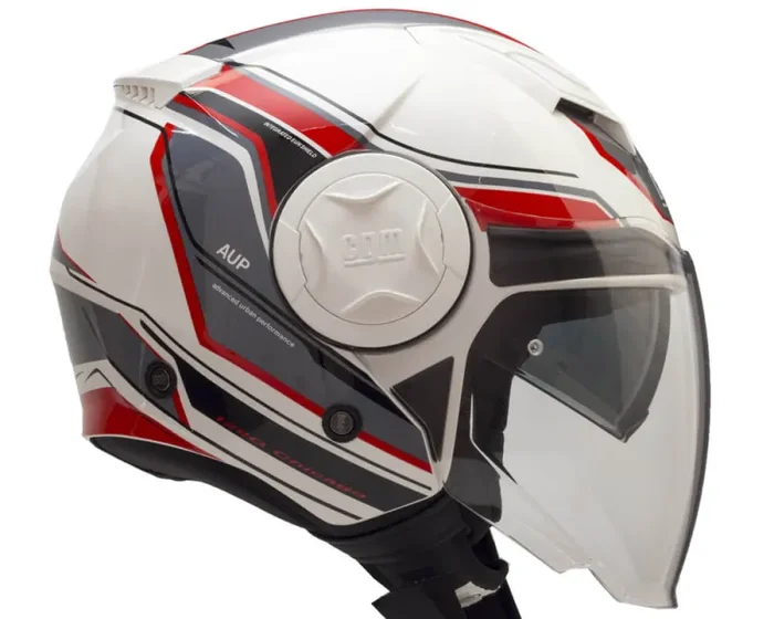 Casco Jet per Scooter Visiera Lunga CGM Chicago 129G Bianco Varie Misure - immagine 2