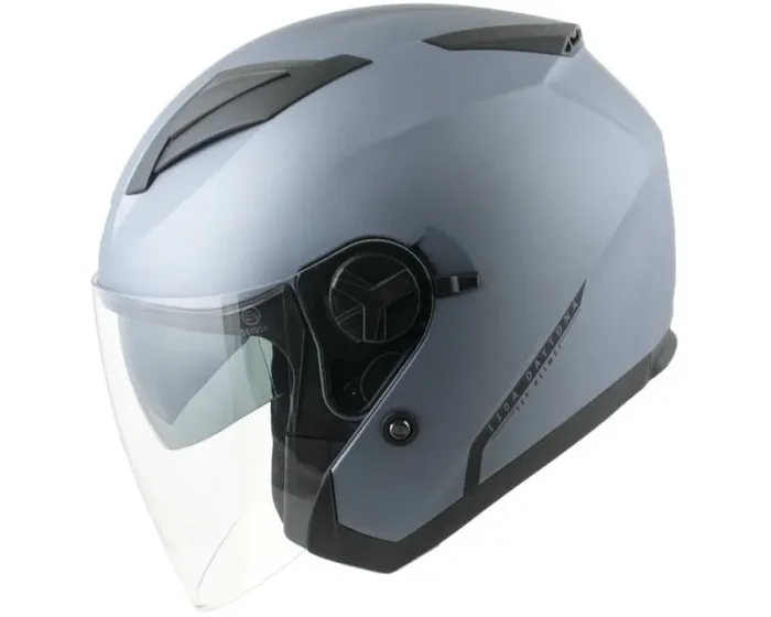 Casco Jet per Scooter Visiera Lunga CGM Daytona 130A Grigio Opaco - immagine 3