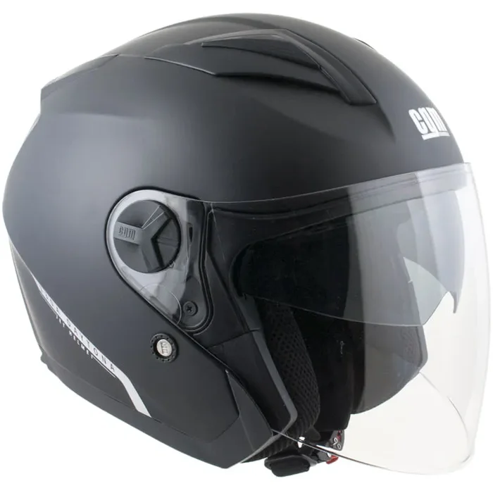 Casco Jet per Scooter Visiera Lunga CGM Daytona 130A Nero Opaco Taglia Varie Misure