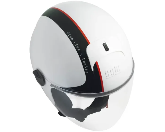 Casco Jet per Scooter Visiera Lunga CGM Deejay 107DJ2 Bianco - immagine 3