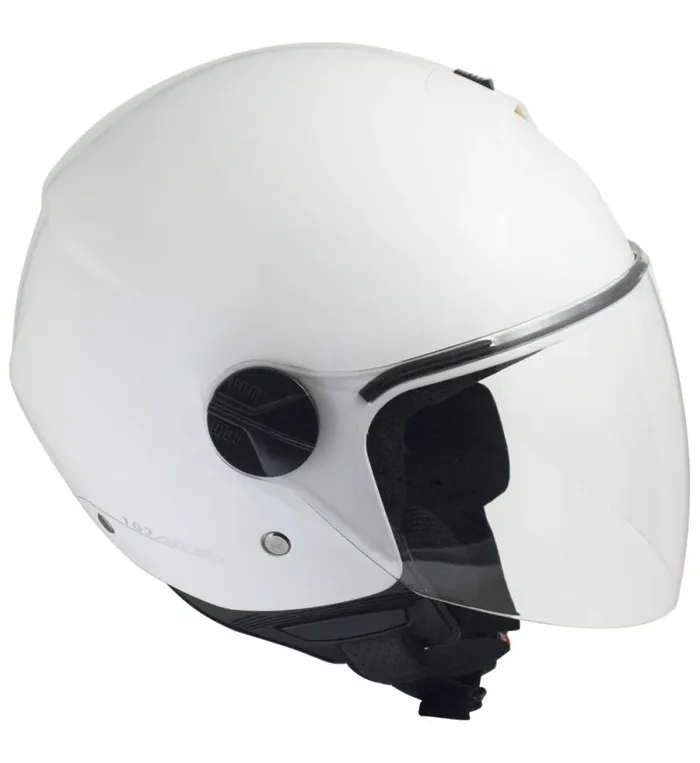 Casco Jet per Scooter Visiera Lunga CGM Florence 107A Bianco