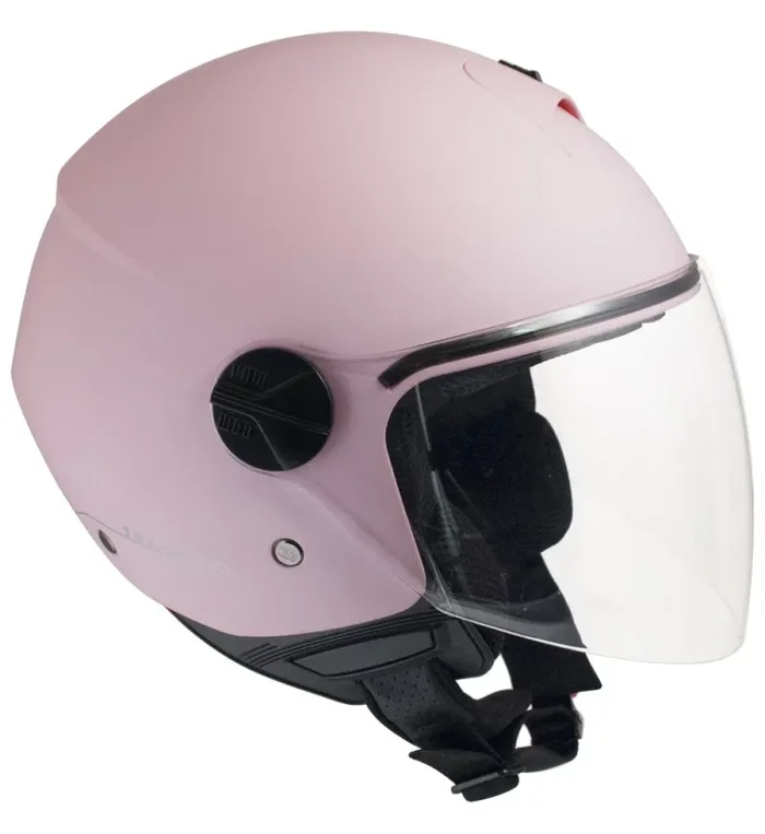 Casco Jet per Scooter Visiera Lunga CGM Florence 107A Rosa Opaco