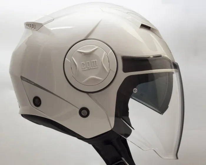Casco Jet per Scooter Visiera Lunga CGM Illinois 129A Bianco Varie Misure - immagine 2