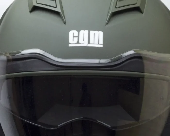 Casco Jet per Scooter Visiera Lunga CGM Illinois 129A Verde Opaco Varie Misure - immagine 3