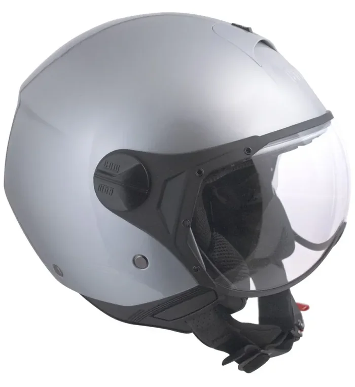 Casco Jet per Scooter Visiera Sagomata CGM Florence 107A Argento