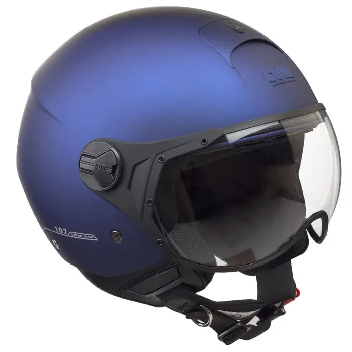 Casco Jet per Scooter Visiera Sagomata CGM Florence 107A Blu Opaco In saldo