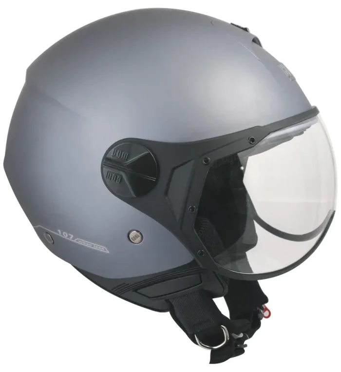 Casco Jet per Scooter Visiera Sagomata CGM Florence 107A Grigio Opaco