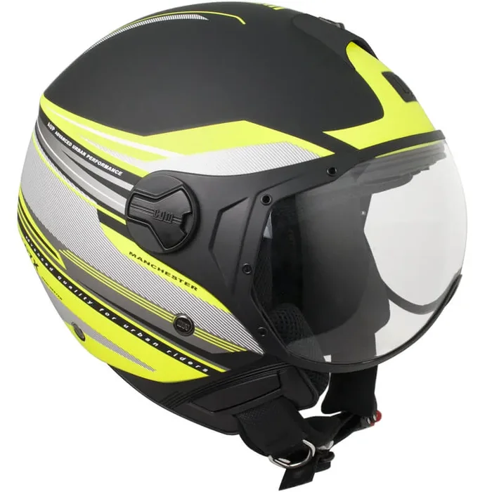 Casco Jet per Scooter Visiera Sagomata CGM Manchester 107X Nero Opaco Online ora
