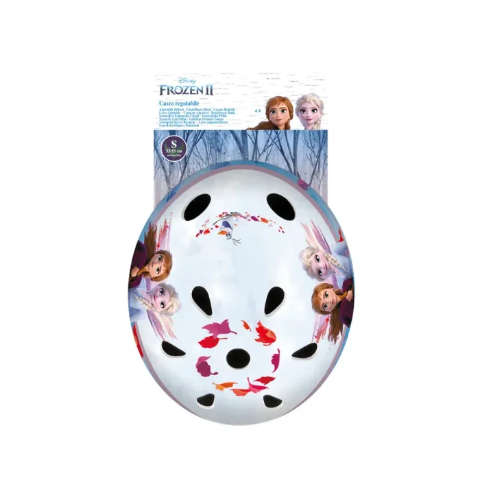 Casco per Bambina Misura 53-55 cm con Fori di Aerazione con Licenza Disney Frozen - immagine 2