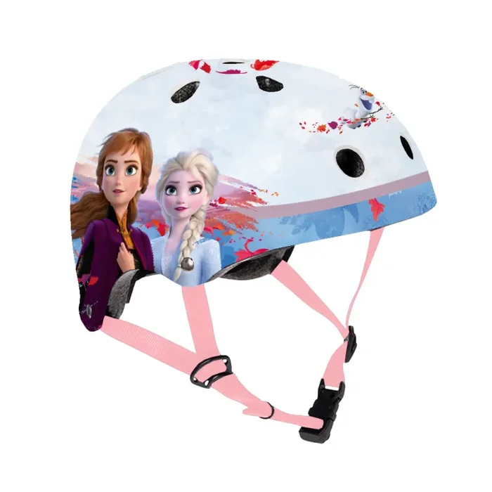 Casco per Bambina Misura 53-55 cm con Fori di Aerazione con Licenza Disney Frozen - immagine 3