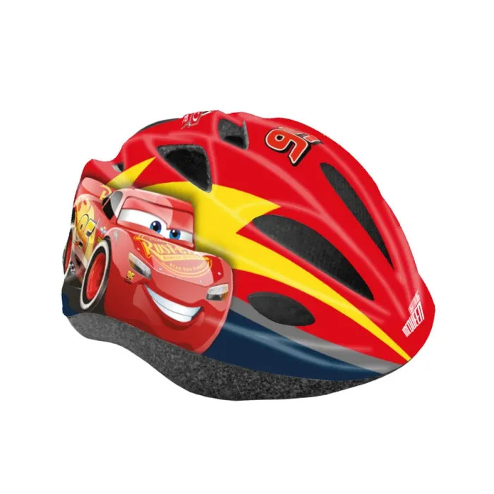 Casco per Bambino Misura 52-56 cm con Fori di Aerazione con Licenza Disney Cars - immagine 3
