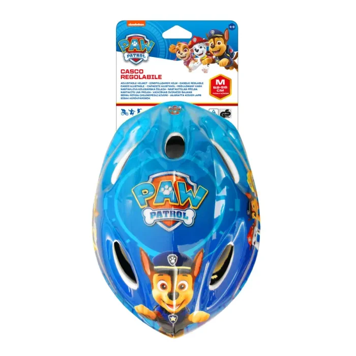 Casco per Bambino Misura 52-56 cm con Fori di Aerazione con Licenza Paw Patrol - immagine 2
