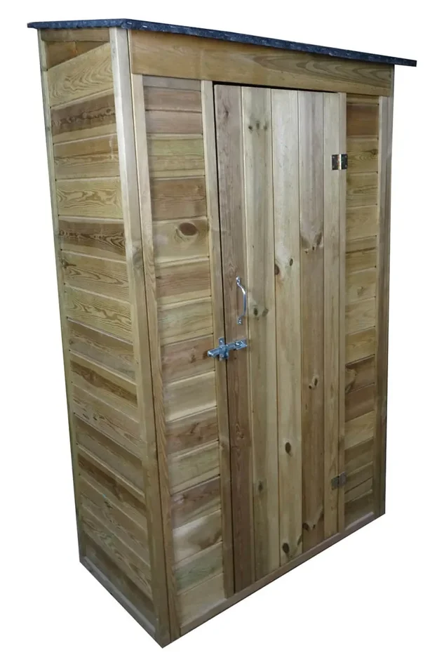 Casetta Box da Giardino 111x64xH186 cm in Legno 12mm Armoire