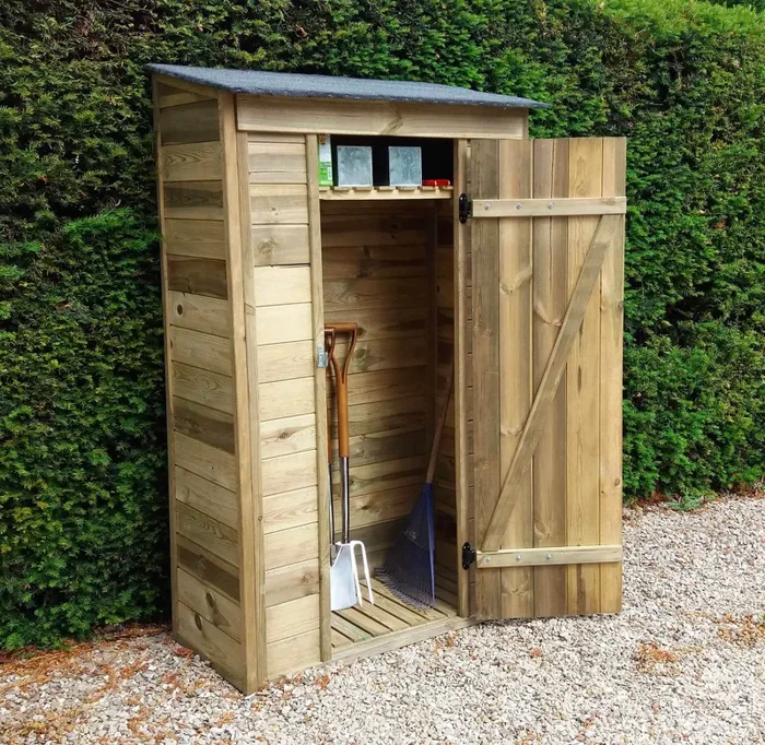 Casetta Box da Giardino 111x64xH186 cm in Legno 12mm Armoire - immagine 2