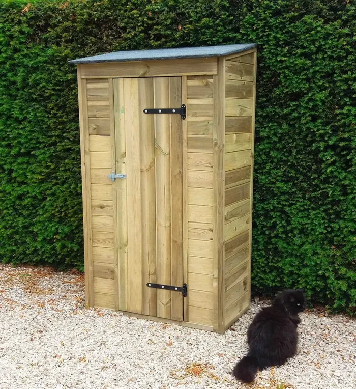 Casetta Box da Giardino 111x64xH186 cm in Legno 12mm Armoire - immagine 3