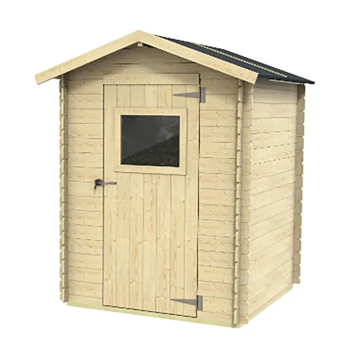 Casetta Box da Giardino 146x146x170-194A cm Bh16 Cervia in Legno di Abete PEFC