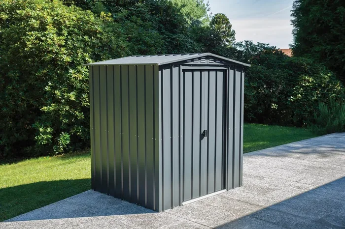 Casetta Box da Giardino 183x154xH193 cm in Lamiera Antracite - immagine 2