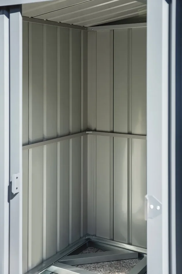 Casetta Box da Giardino 183x154xH193 cm in Lamiera Antracite - immagine 3