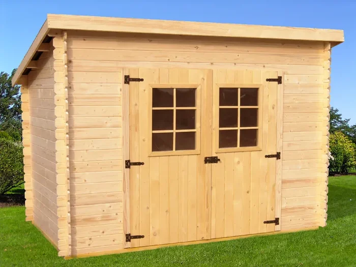 Casetta Box da Giardino 3×1,85 m Senza Pavimento in Legno Picea Massello 20mm Charente - immagine 2