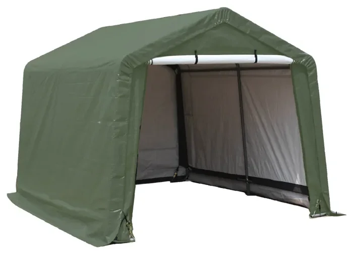 Casetta Box da Giardino 3,7×3,7xh2,4 m in Tessuto Polietilene Rinforzato 195gr/mq Verde