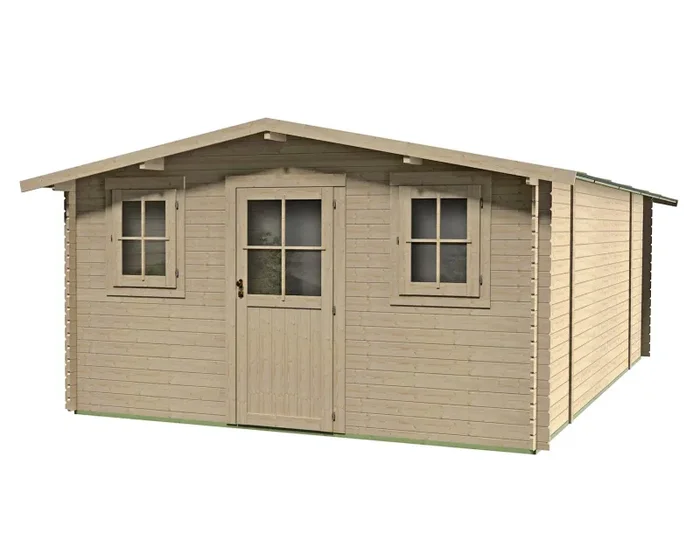 Casetta Box da Giardino 398x496x193-229A cm Dublino Express in Legno di Abete PEFC Vendita calda online