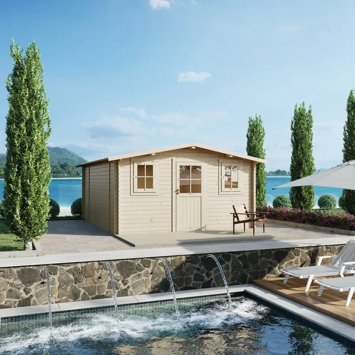 Casetta Box da Giardino 398x496x193-229A cm Dublino Express in Legno di Abete PEFC Vendita calda online - immagine 2