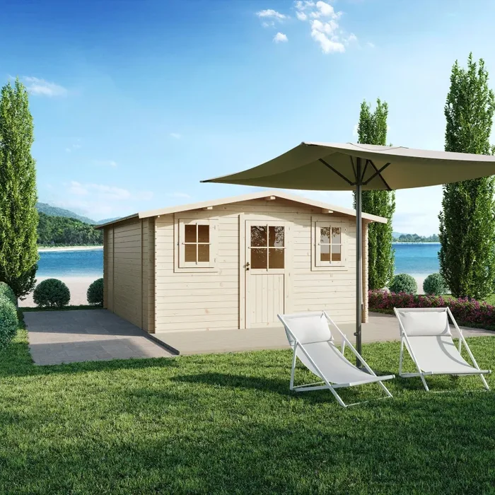 Casetta Box da Giardino 398x496x193-229A cm Dublino Express in Legno di Abete PEFC Vendita calda online - immagine 3