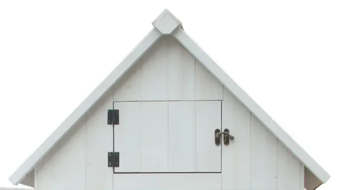 Casetta Box da Giardino 77x55xH179 cm in Legno di Abete 10mm Bianco Armoire - immagine 3