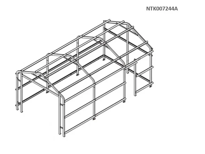 Casetta Box da Giardino in Lamiera di Acciaio 438x721x324 cm Legno - immagine 3