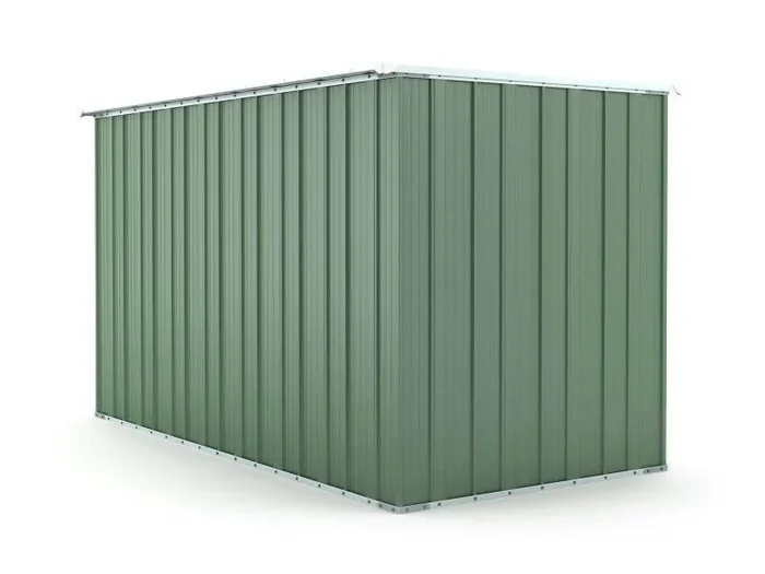 Casetta Box da Giardino in Lamiera di Acciaio Porta Utensili 175x307x182 cm Enaudi Verde - immagine 3