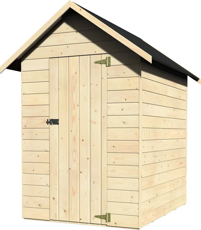 Casetta Box da Giardino per Attrezzi 1,49×1,82m con Pavimento in Legno Abete 12mm Ambeal