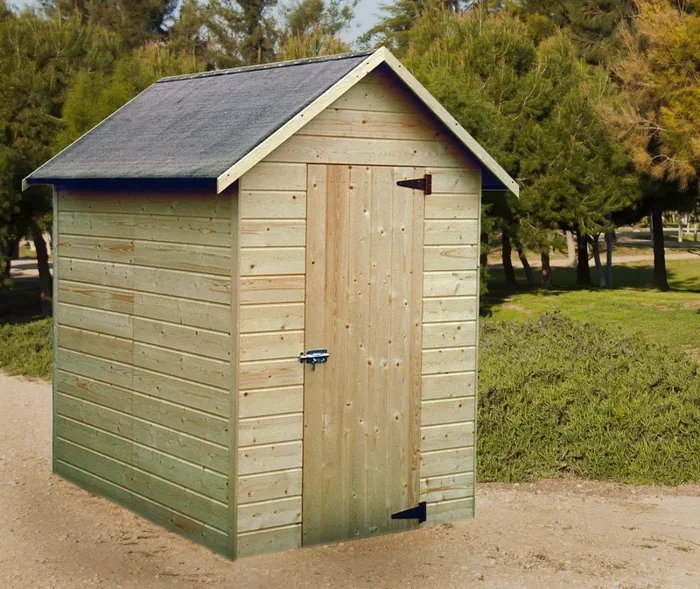 Casetta Box da Giardino per Attrezzi 1,49×1,82m con Pavimento in Legno Abete 12mm Ambeal - immagine 2