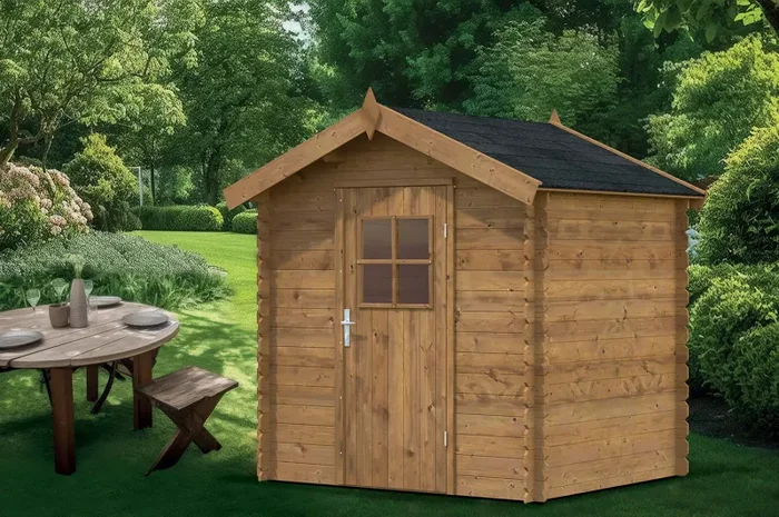 Casetta Box da Giardino per Attrezzi 206×176 cm in Legno Clara In saldo - immagine 2