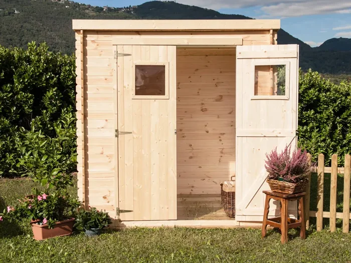 Casetta Box da Giardino Porta Utensili 200×200 cm in Legno Birba Moda - immagine 2